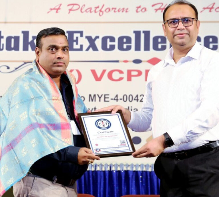 award receiving photo